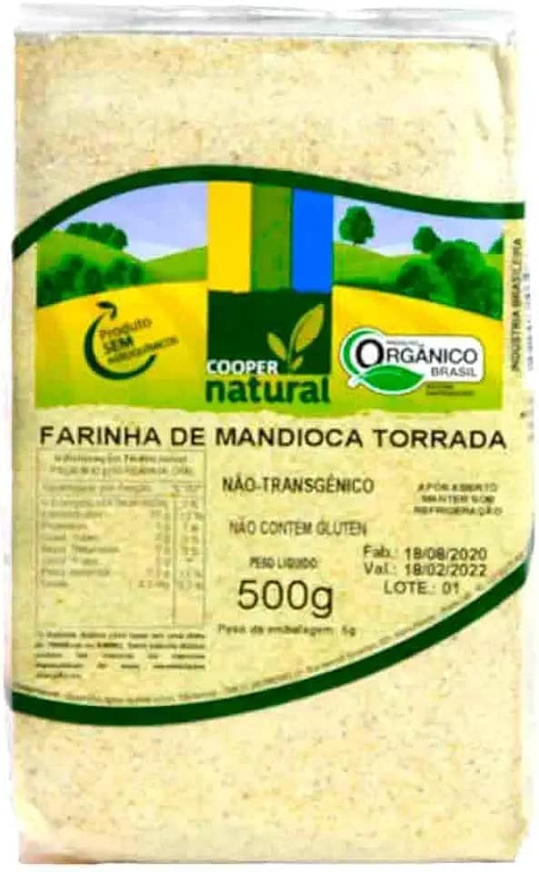 Farinha de Mandioca Torrada Orgânica Coopernatural 500g