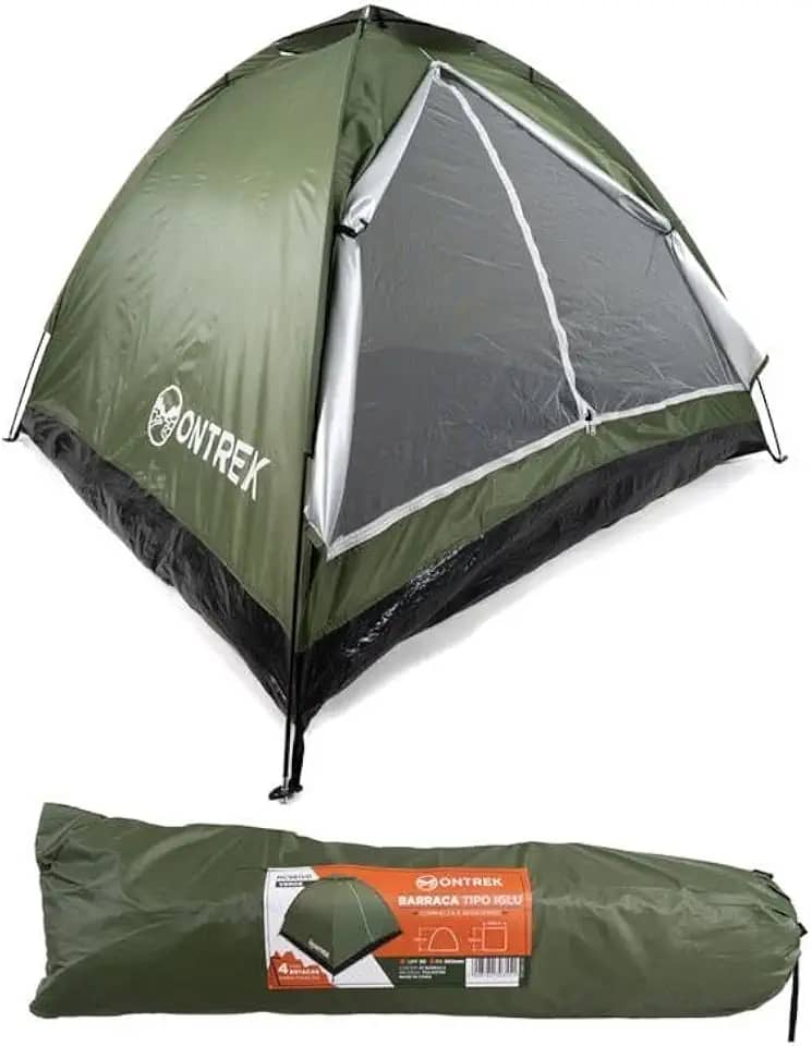 Barraca Camping 4 Pessoas Compacta Com Bag Tipo Iglu Ontrek