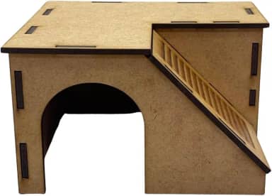 Toca Casa Para Hamster Brinquedo Esconderijo Roedores Em Mdf