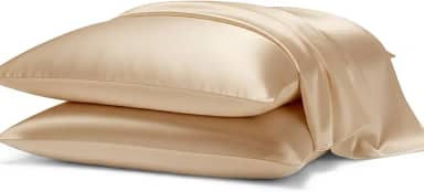 Kit 2 Fronhas Cetim Anti-frizz Seda Alto Brilho Par (Champagne)