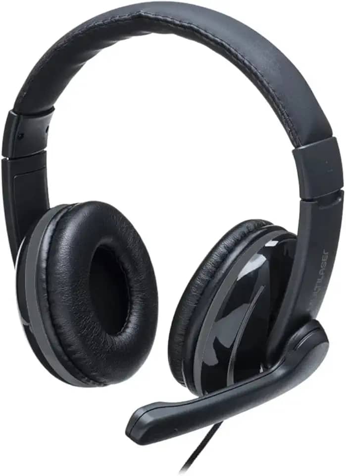 Headset Pro Multilaser P2 Preto/Cinza - PH316, universal