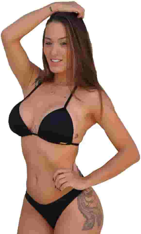 Biquini Asa Delta Cortininha Com Bojo Removível Fio Proteção Solar Moreton