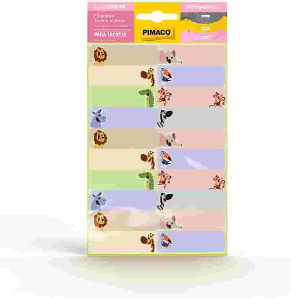 Etiqueta Termocolante Baby Bichos Pimaco, 20 unid. - Cód. 970957