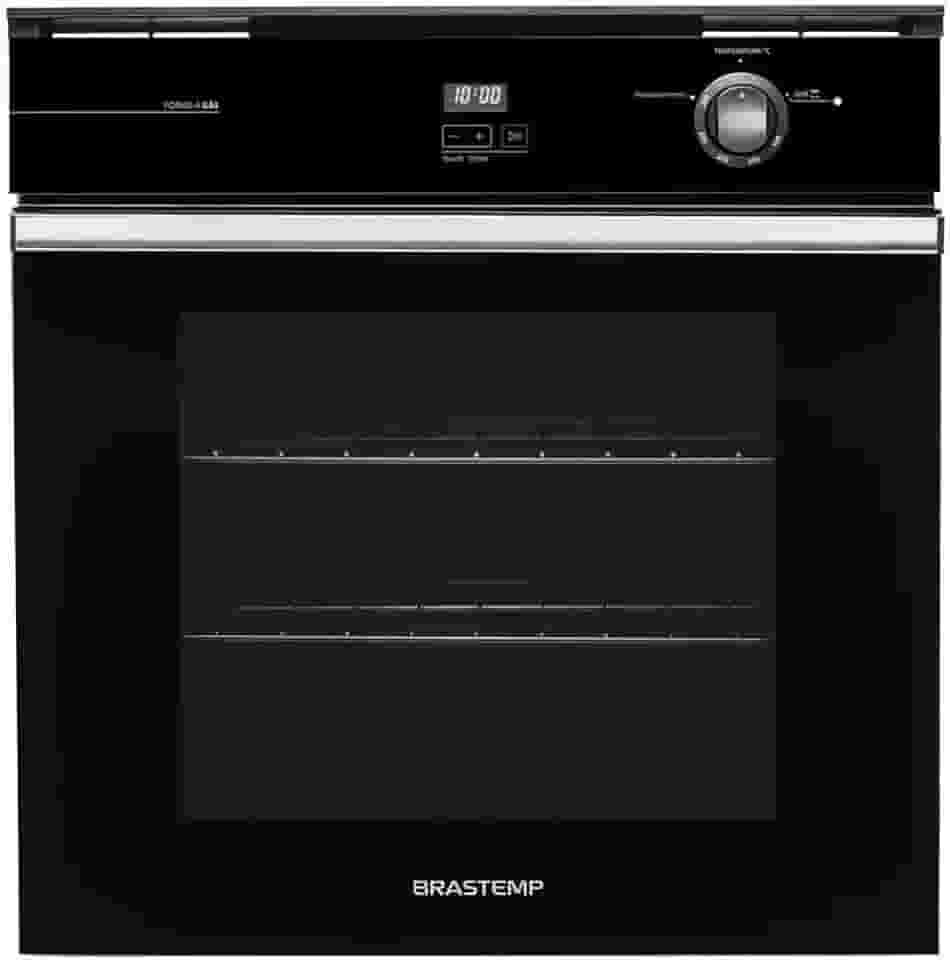 Forno de Embutir a Gás Brastemp 78 Litros Preto com Grill e Timer Touch - BOA84AE 220V