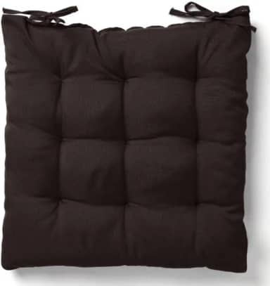Almofada Assento Cadeira Futton Futon 40x40cm Cores Diversas 100% Poliéster (Marrom)
