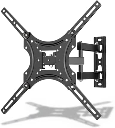 Suporte Articulado De Parede Para TV 26' A 55' Polegadas Duplo 360° E 180° Drywall E Madeira Compatível Com Samsung LG AOC TCL Philco Philips Universal