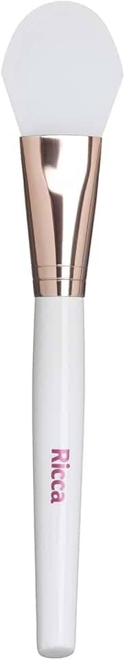 Ricca Pincel Rose Gold de Silicone Para Bases e Máscaras