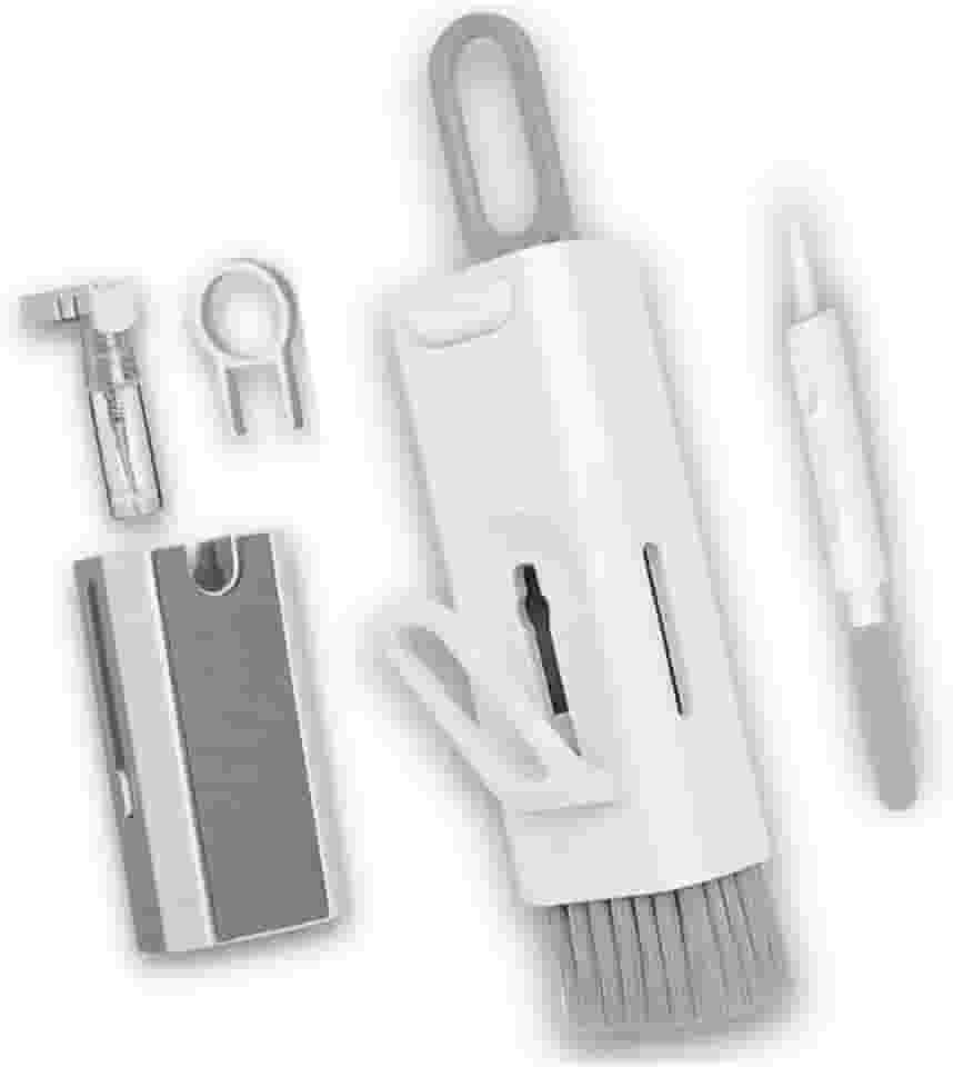 Escova de Limpeza Kit 8 em 1 para Teclado, Fone de Ouvido, Tela de Computador e Celular, Kit Multifuncional Limpador e Removedor de teclas, Ferramenta Completa para Limpeza Eletrônica