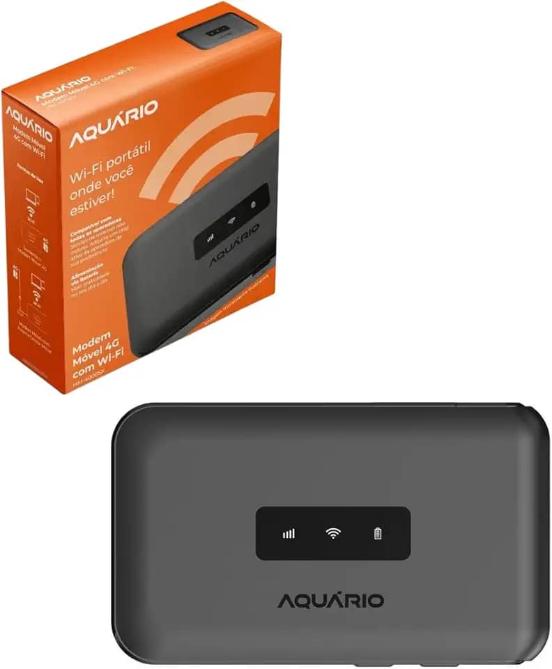 Modem Móvel Aquário 4g Com Wi-fi Mm-4000sx Até 10 Dispositivo