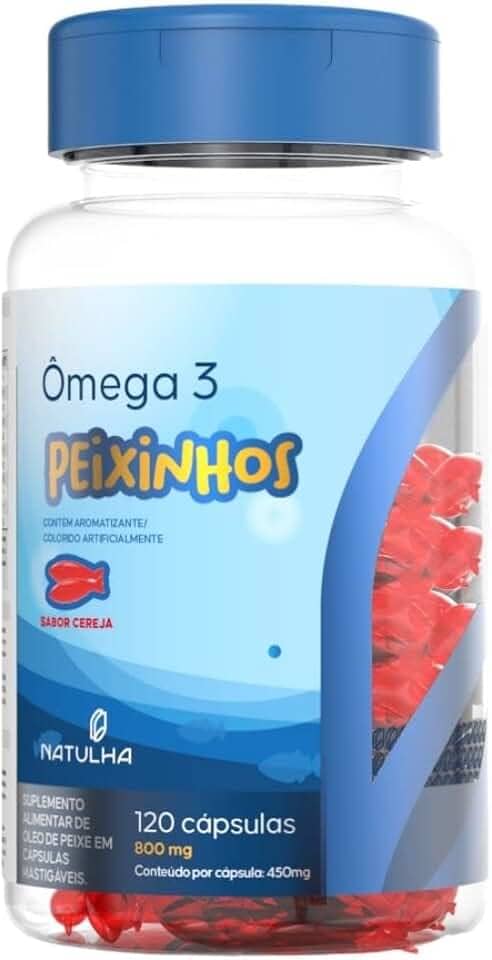 Ômega 3 Kids Peixinhos 120 cápsulas - Natulha
