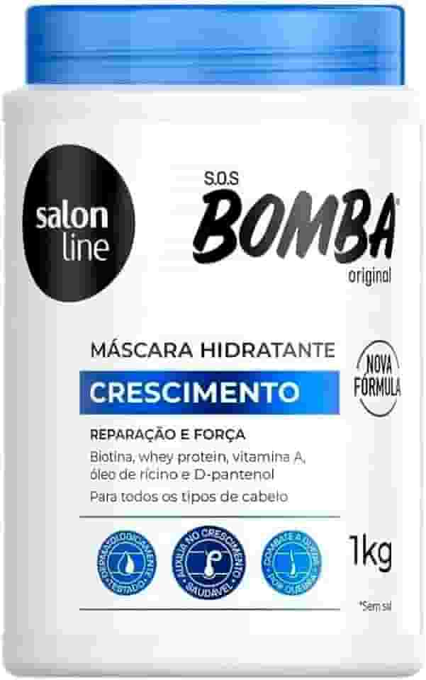 Salon Line, Máscara Capilar, SOS Bomba, Reparação e Força - Todos os Tipos de Cabelos, 1 Kg