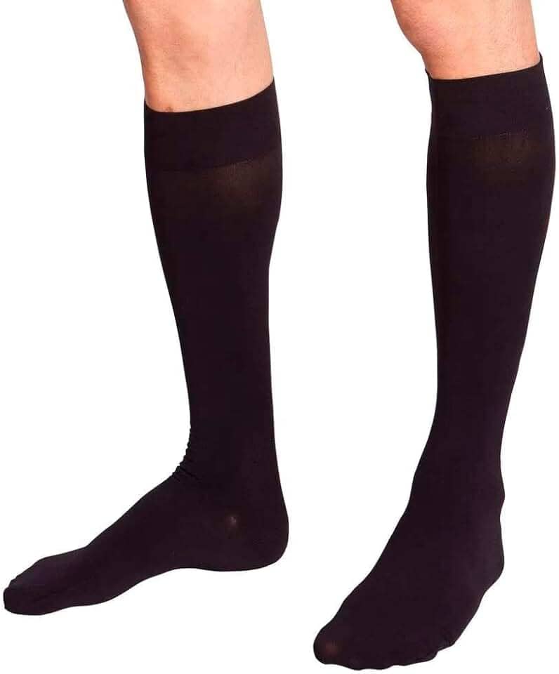 Meia Venosan 3/4 6000 Média Compressão Ponteira Fechada (20-30 mmhg) PT-Preto M