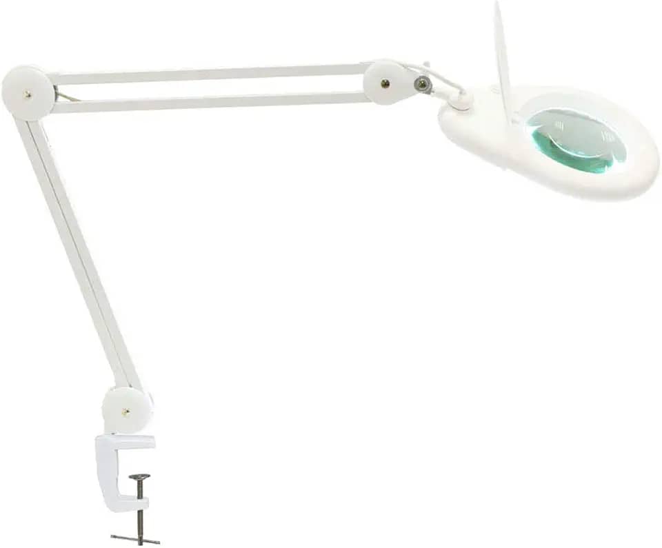 LUPA DE BANCADA COM LUMINARIA LED HL-400 5D BIVOLT