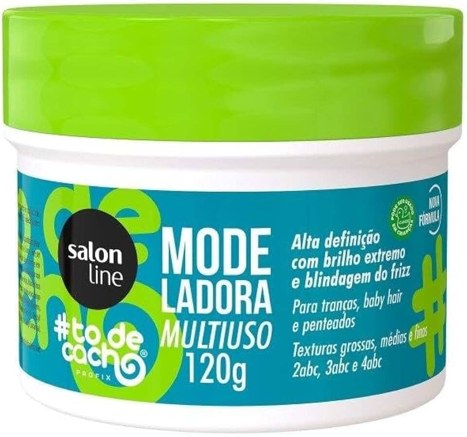 Salon Line, Modeladora, #TodeCacho, Multiuso, Vegana - Para Cabelos Ondulados, Cacheados e Crespos, 120g