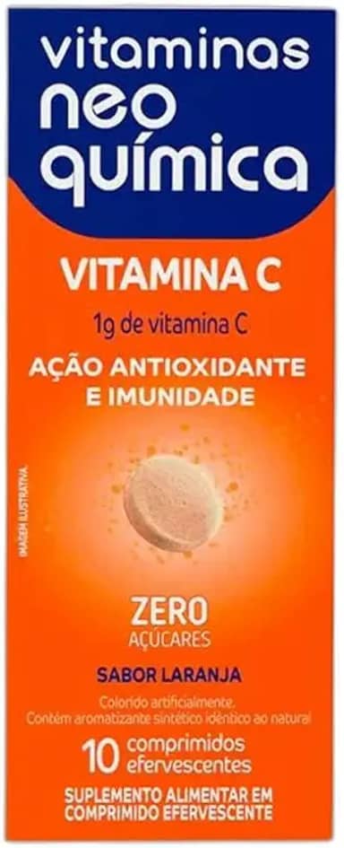 Suplemento Alimentar Vitamina C Efervescente Vitaminas Neo Química 10 comprimidos