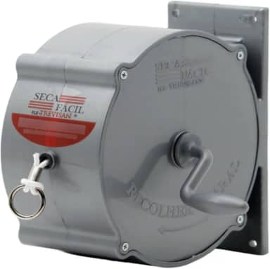 Varal Recolhível Trevisan Retrátil De Parede 30m Grafite Seca Fácil