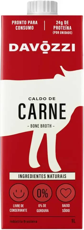 Caldo Líquido De Carne 100% Natural 1L