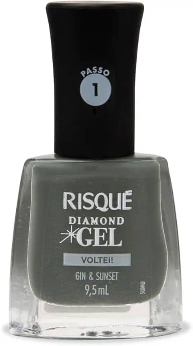 Esmalte Risqué Diamond Gel Gin & Sunset Cremoso 9,5ml
