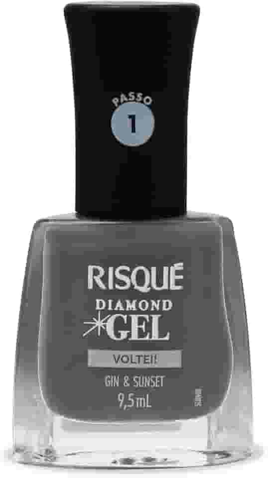 Esmalte Risqué Diamond Gel Gin & Sunset Cremoso 9,5ml