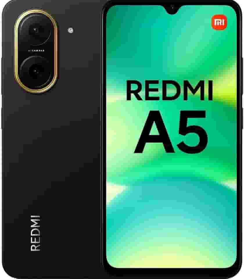 Smartphone Xiaomi Redmi A5 64GB 3GB RAM + 3GB de Ram extendida Dual SIM Tela 6.88' - Preto Midnight Black Câmera 32MP com IA