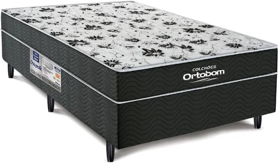 Cama Box Casal Conjugada de Espuma - Union Ortopedic - Ortobom (Casal)