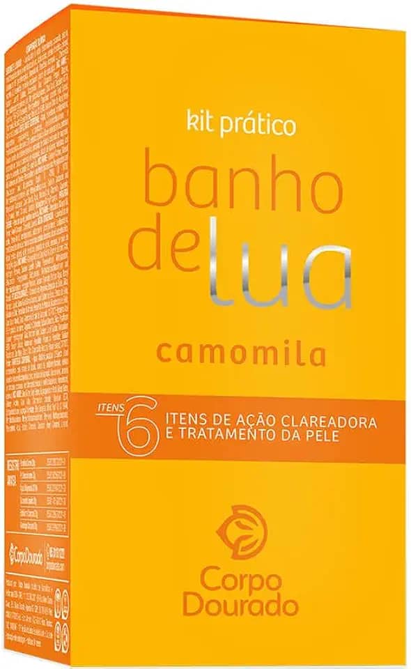Corpo Dourado Banho de Lua - Kit Prático Pelos Dourados Camomila (6 Itens)