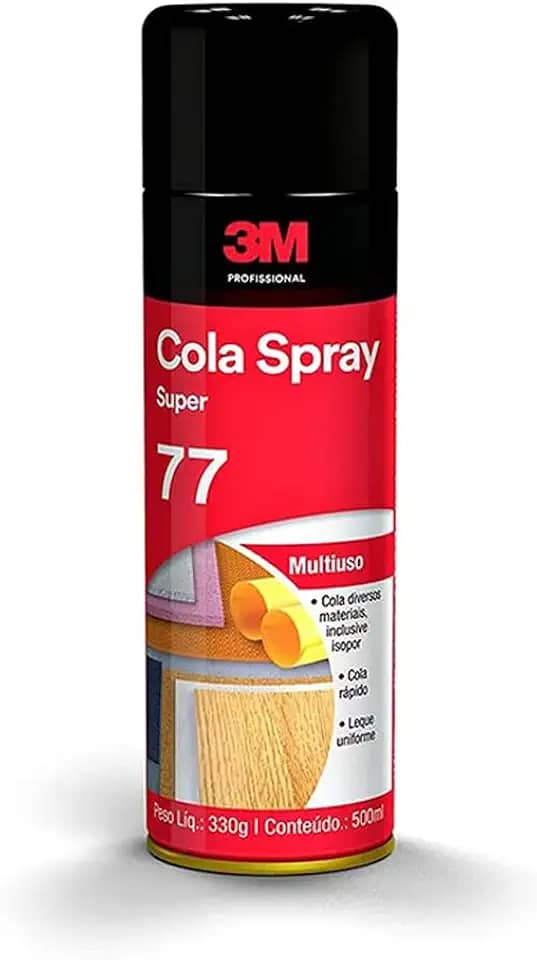 3M, Industrial, Adesivo Spray 77, Lata, 330 g
