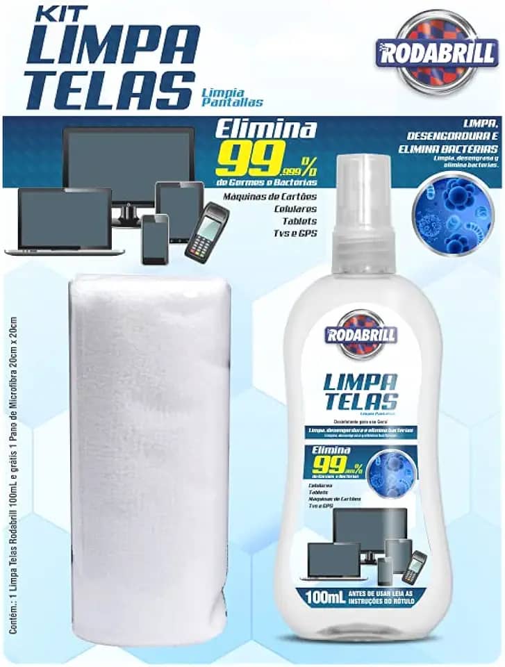Kit Limpa Telas 100ml Rodabrill