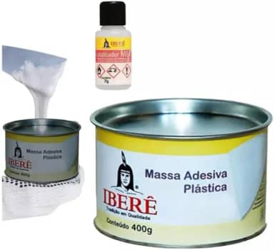 Kit Massa Plástica Cola Tudo Mármore Granito Porcelanato Premium (Preto)