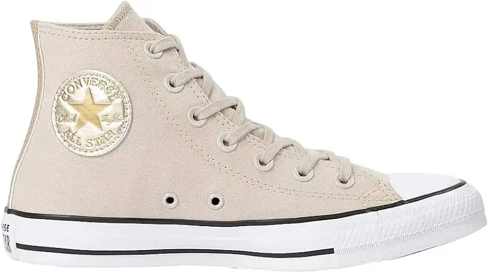 Tênis Converse All Star Chuck Taylor Feminino Cano Alto Bege