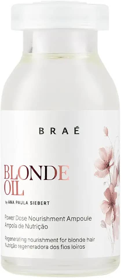 Óleo Cabelo Braé Ampola Blonde Oil 13ml - Tratamento Loiras, Hidratação Profunda e Brilho Intenso - Collab