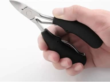 Alicate Cortador Desencravador De Unha grande cuticula Profissional manicure Aço Inox afiado ponta fina com mola corte curvo