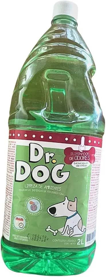Elimina Odores Pet Dr. Dog Concentrado 2L – Desinfetante Anti Odor Pet - Limpeza Segura e Refrescante para Ambientes com Pets - Versões (Capim Limão Refrescante)