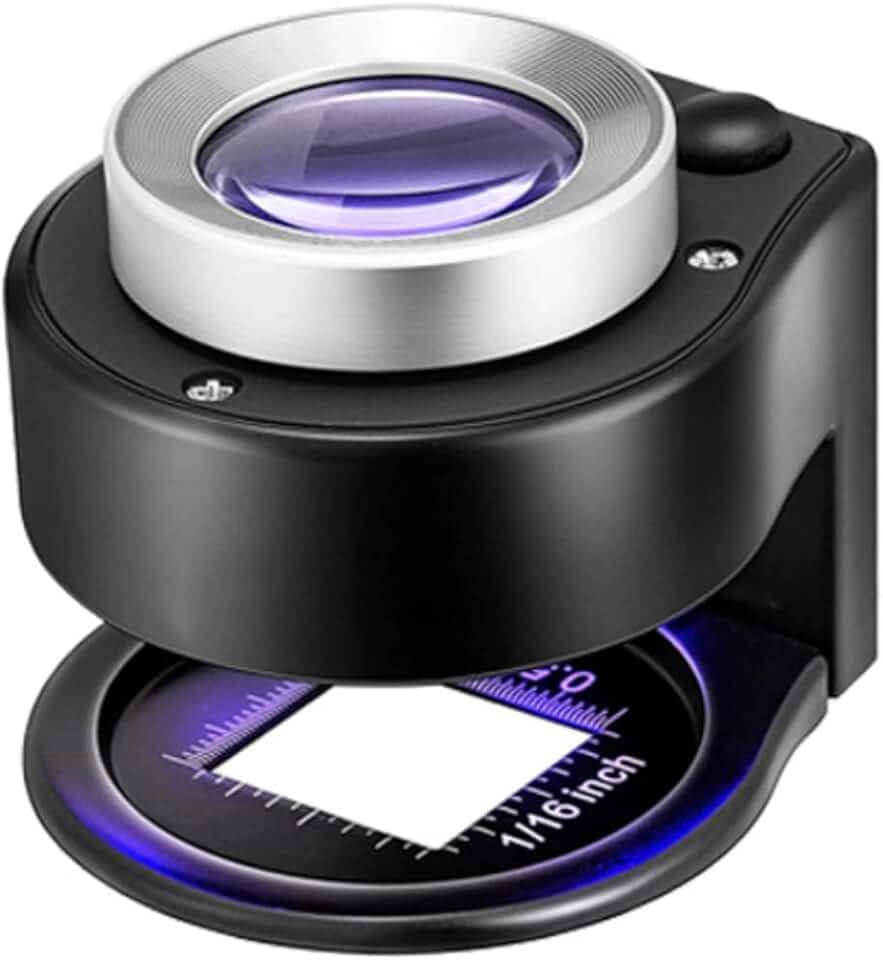 Lupa De Mão Portátil Conta Fios Com Lente De Vidro Ótico Zoom 30x Tomóvi