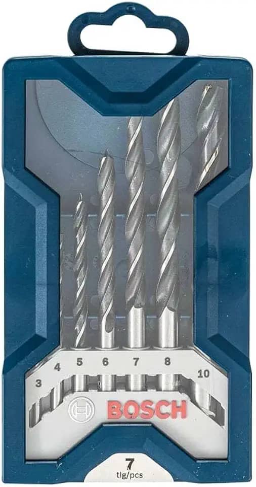 Bosch Jogo de brocas Madeira Mini X-Line 3-10mm 7 peças