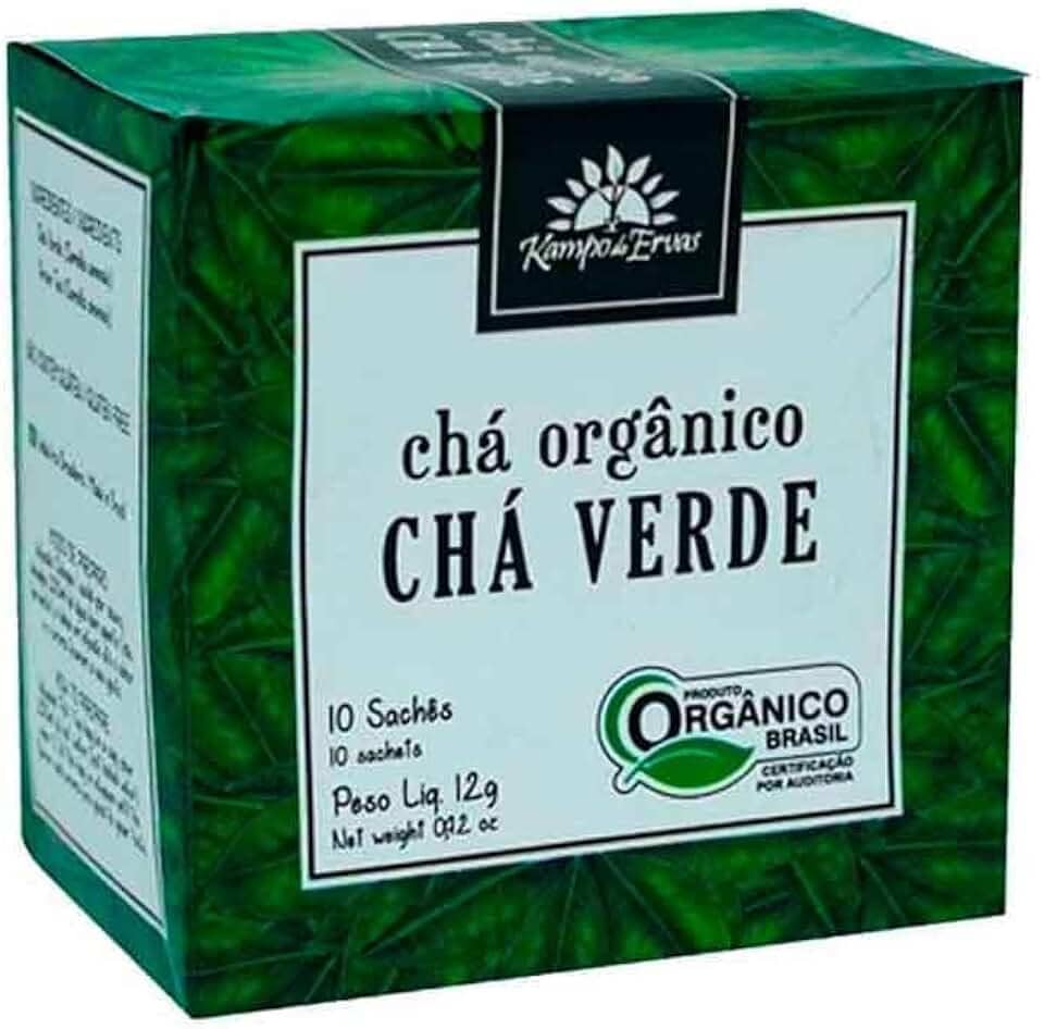 Chá Verde Orgânico 10 Sachês Kampo de Ervas