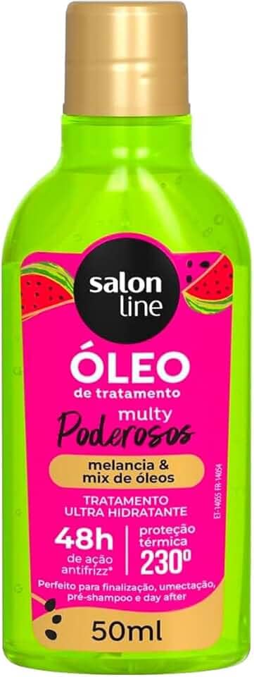 Salon Line, Óleo Capilar Reparador, Multy Poderosos, Cachos dos Sonhos, Melancia e Mix de Óleos - Para Todos os Tipos de Cabelos, 50ml