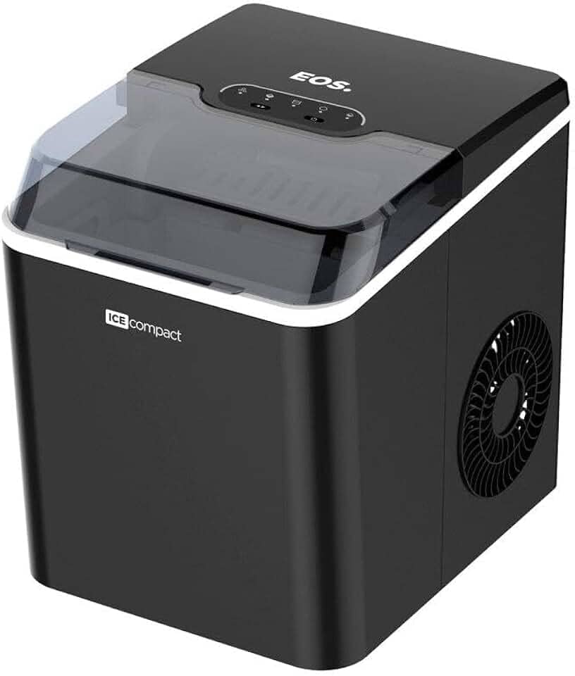 Máquina de Gelo 12kg Eos Ice Compact Emg04p Preto 220v