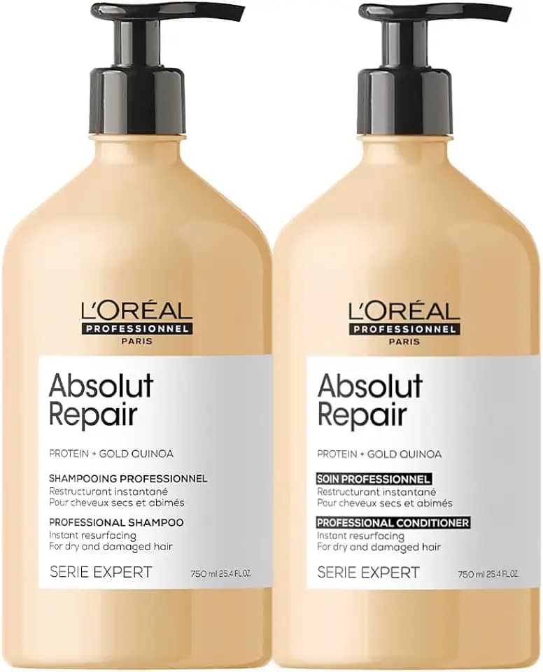 Kit L'Oréal Professionnel Absolut Repair Gold Quinoa Protein Duo 750ml (2 produtos)