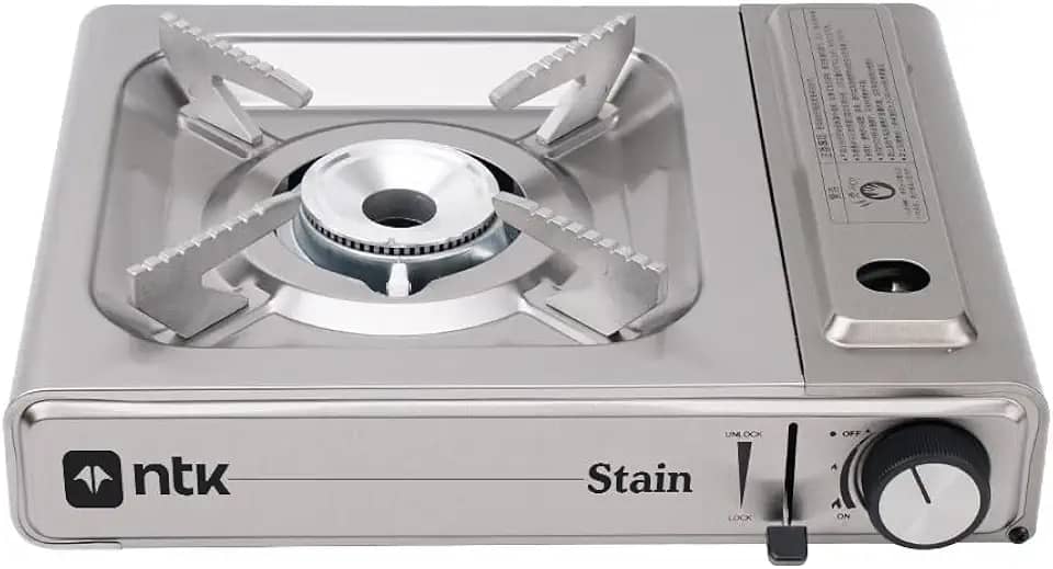 NTK, Fogareiro Stain em Aço Inox com Ignição Automática e Flex Fuel