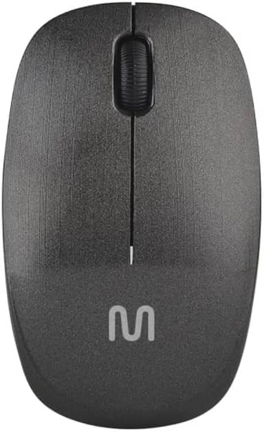 Mouse sem Fio Multi USB 2.4GHz 1200 DPI com 3 Botões e Design Ergonômico – Preto MO251
