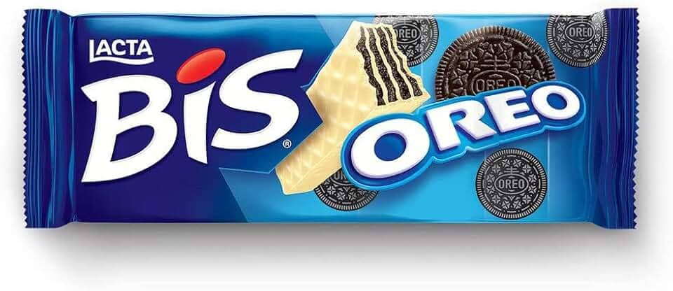 Wafer Oreo Cobertura Chocolate Branco Lacta Bis Pacote 100,8G