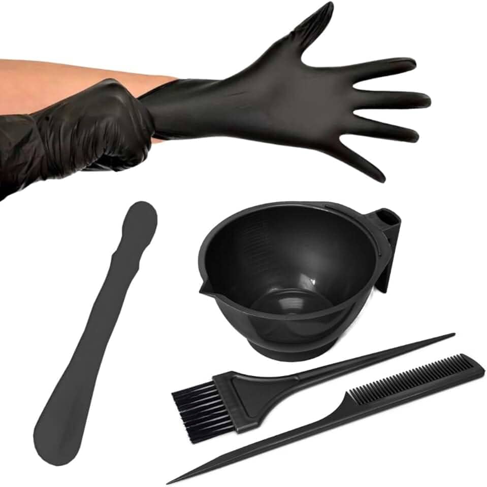 Kit Tintura Para Cabelos Com Espátula e Par de luvas