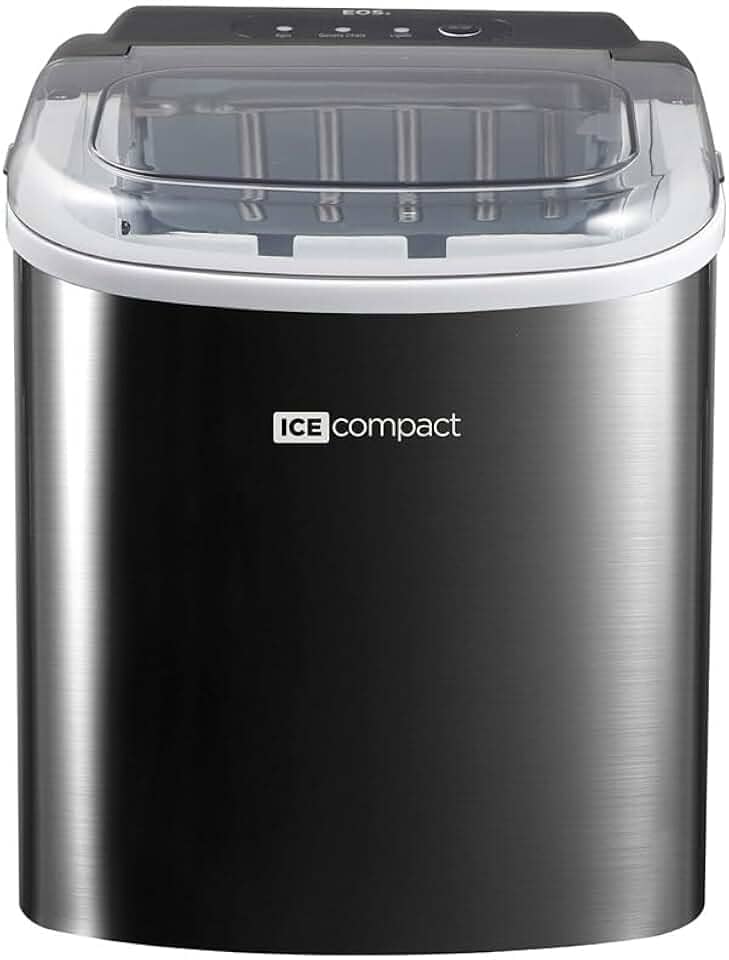 Máquina de Gelo EOS 12Kg Ice Compact Inox All Black EMG06P 110V