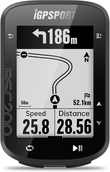 iGPSPORT BSC200 Ciclocomputador GPS, Navegação de Rota Tela de 2,5 Polegadas IPX7 à Prova d'água Computador de Bicicleta/Ciclismo Sem Fio