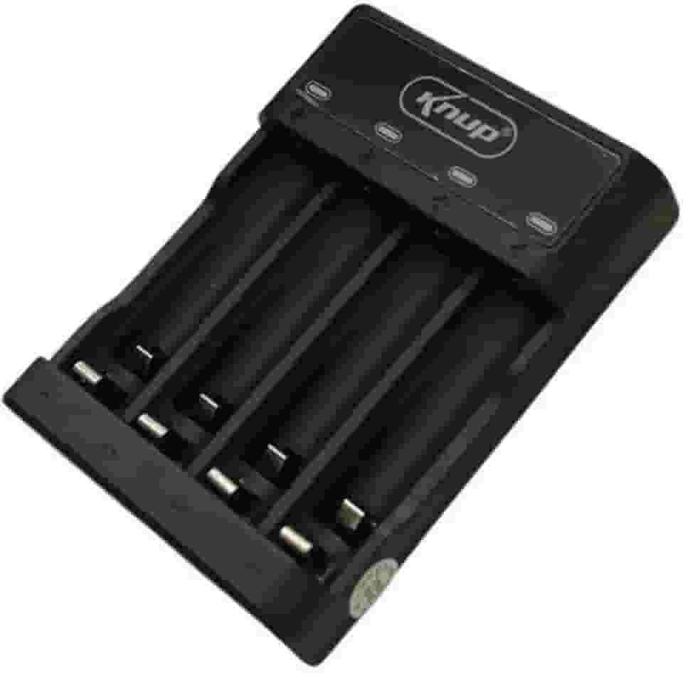 Carregador De Pilhas Aa/aaa Led Indicador Type-c Knup