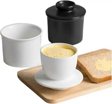 Manteigueira Francesa Em Cerâmica Manhattan Porta Manteiga