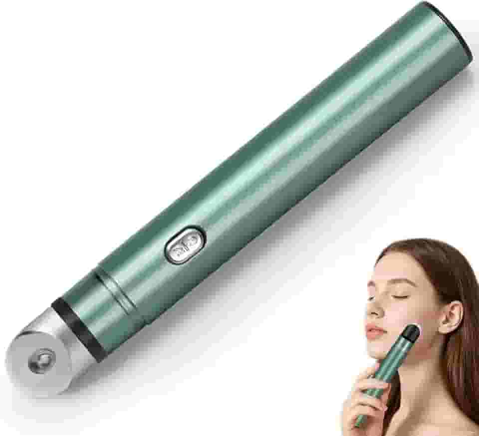 Dispositivo de Beleza para Os Olhos, Massageador Facial, Aparelho para Olhos Bonitos Que Alivia o Cansaço Ocular, Olheiras, Bolsas Nos Olhos e Pele Áspera, Com Função de Compressa Fria e Quente, Tecnologia de Microvibração de Alta Frequência