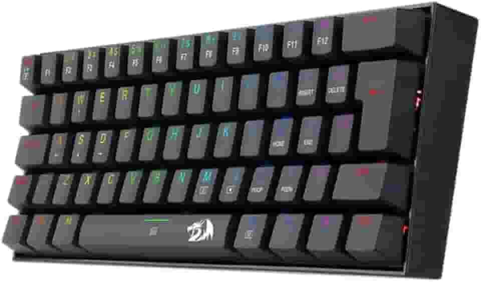 Teclado Gamer Mecanico Redragon Dragonborn RGB Preto (ABNT2; Switch Marrom)