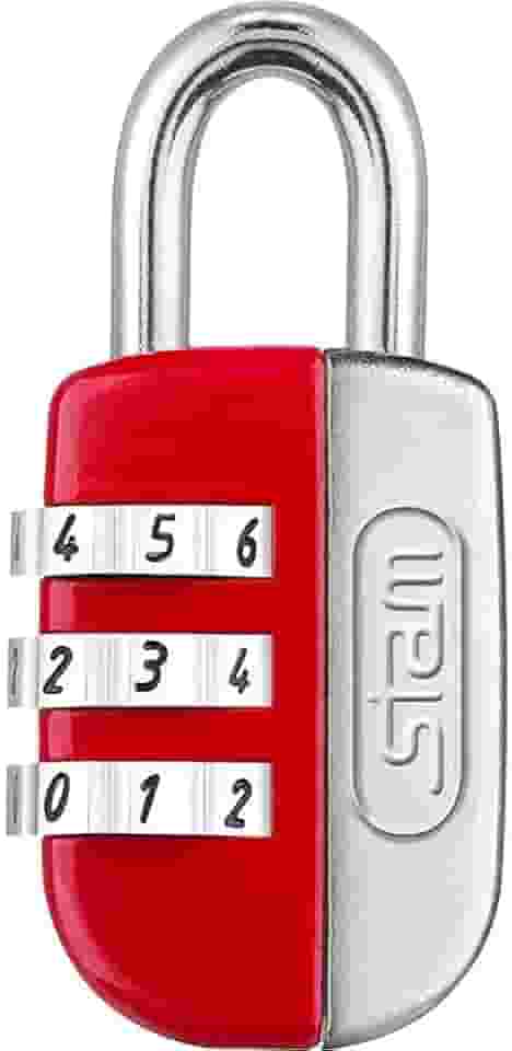 STAM CADEADO SEGR. 20 MM LIFE COLORS - VERMELHO - ENC.